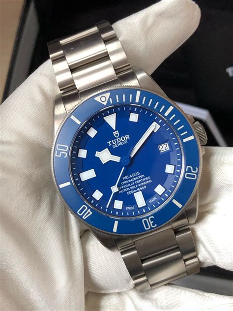 tudor blue face watch|blue tudor pelagos.